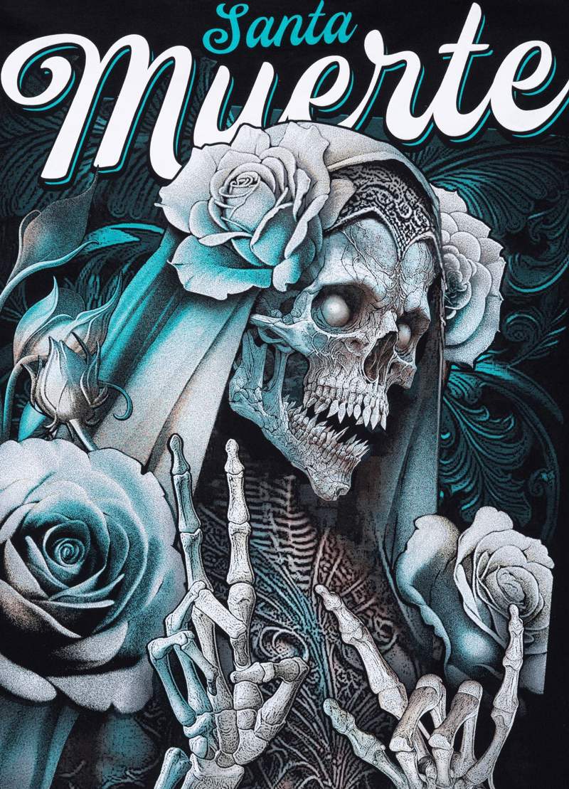 Pitbull Sports santa muerte Tshirt-black